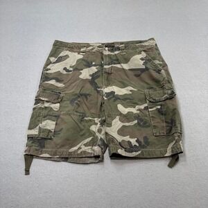 CSG‎ Cargo Shorts Men's 42 Green Camo Ripstop Relaxed Military Hunting Outdoor